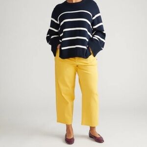 Universal standard bae boyfriend crop jeans sunshine yellow